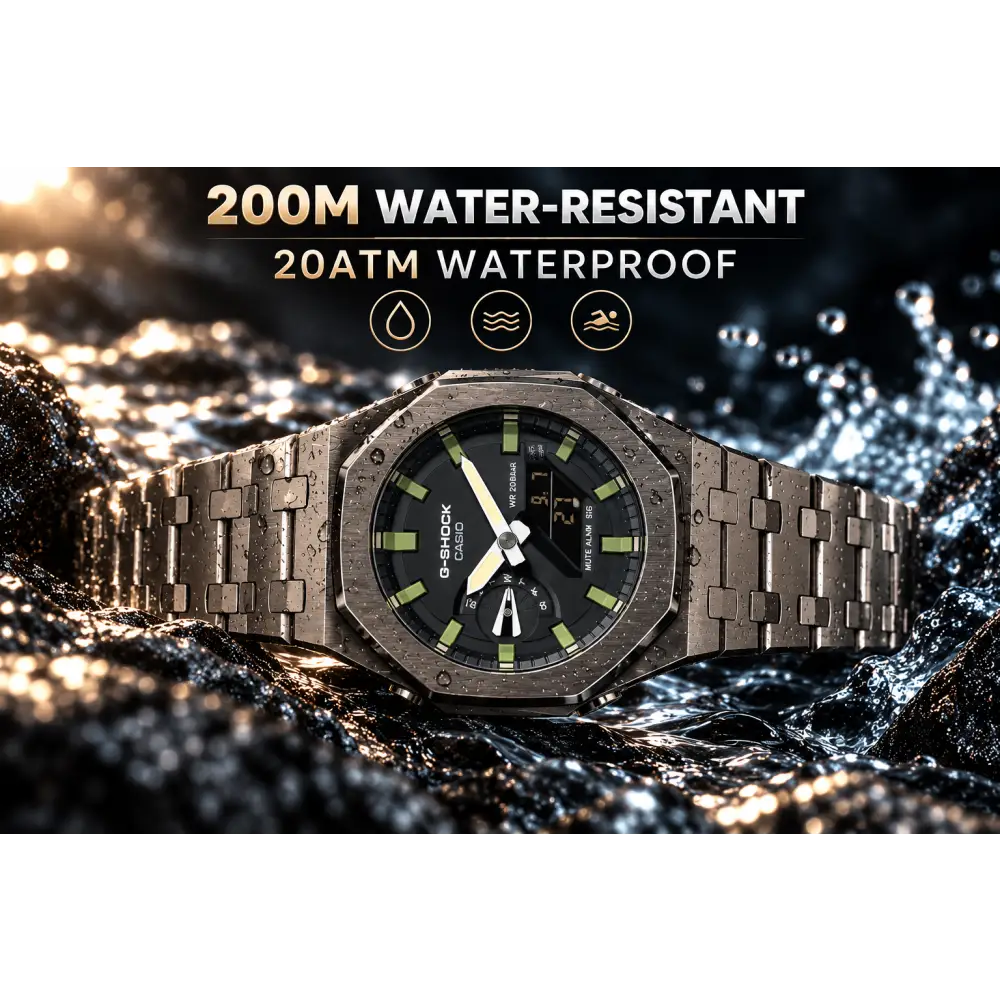 Custom Watch – Black Green Olive