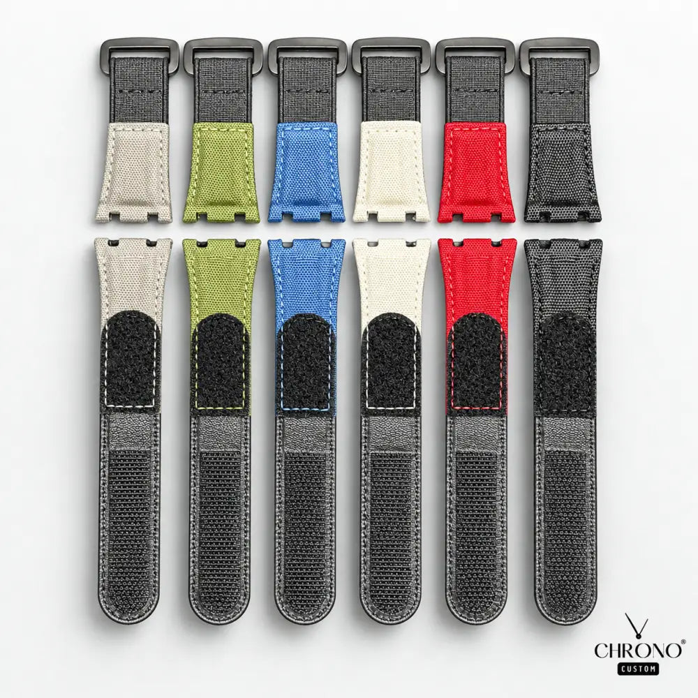 Custom Watch – Silver White Carbon Fiber