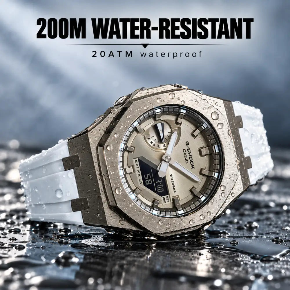 Custom Watch – White Silver Dial