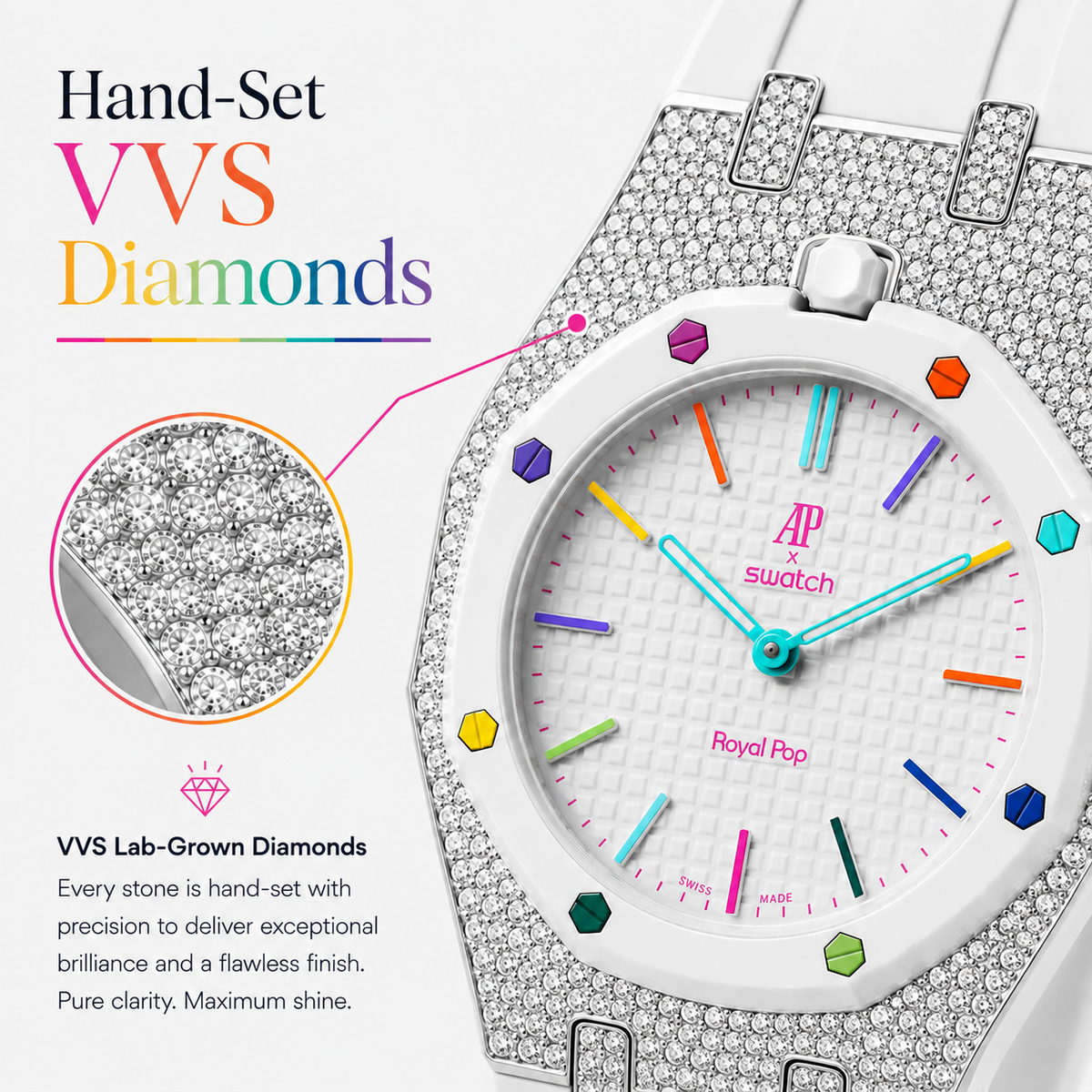 Royal Pop Strass Bracelet - GREEN EIGHT