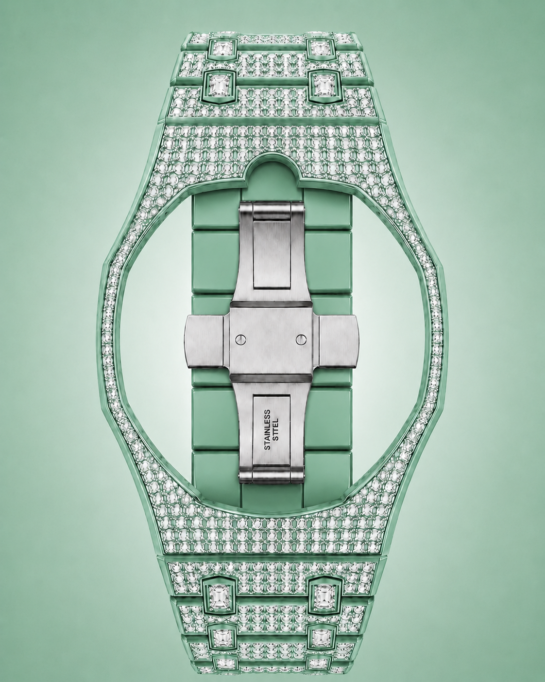 Royal Pop Ceramic Strass Bracelet - GREEN EIGHT