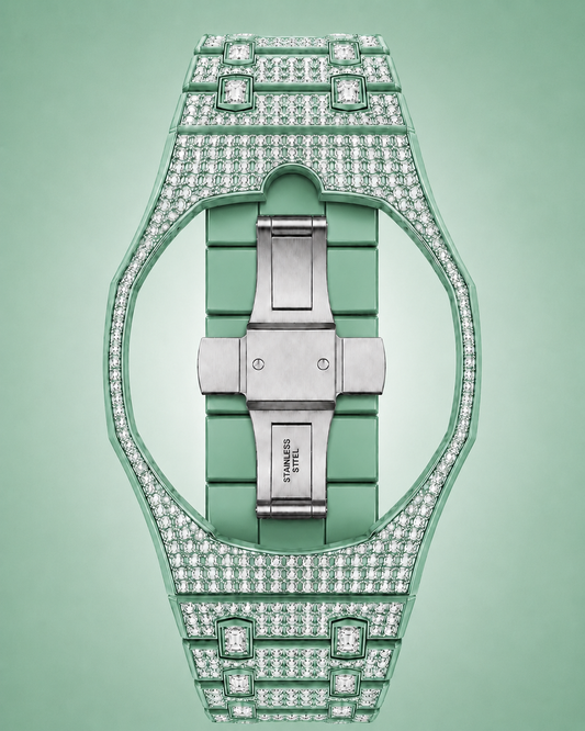 Royal Pop Ceramic Strass Bracelet - GREEN EIGHT