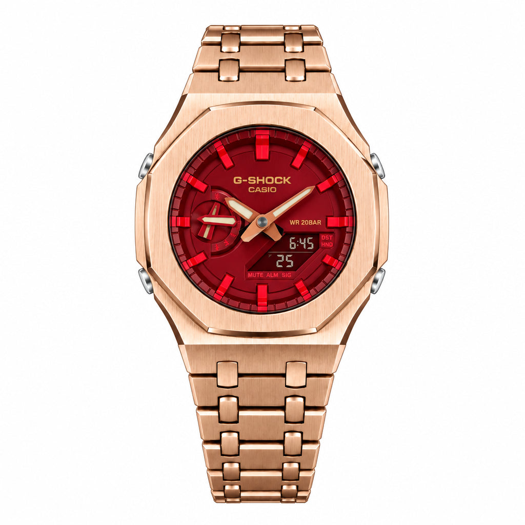 Custom Watch – Silver Red